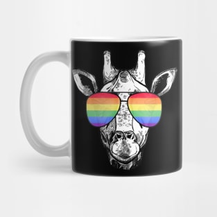 Lgbt Gay Pride Rainbow Flag Giraffe Lgbtq Mug